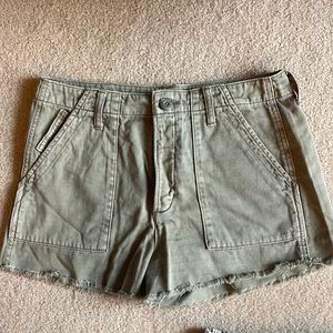 American Eagle Moss green denim shorts
